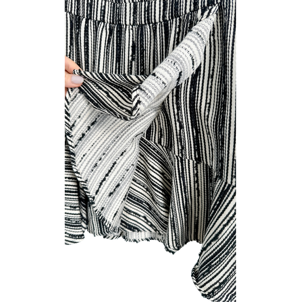 Loveshackfancy Black Cream Textured Flutter Sleev… - image 6